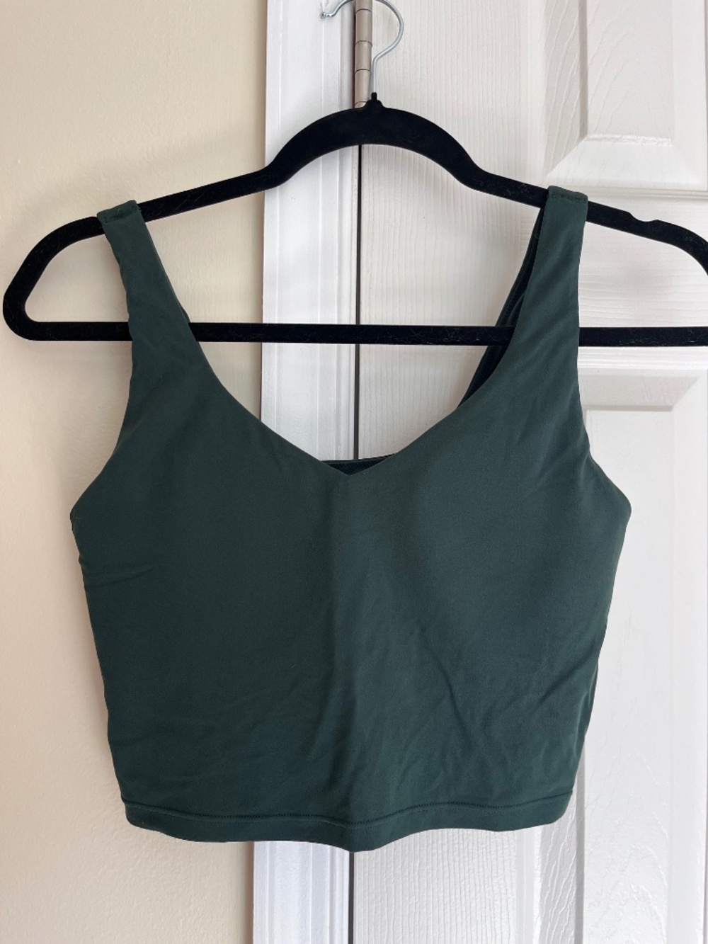 OFFLINE By Aerie Real Me Low Key Longline Sports Bra in Mystical Green